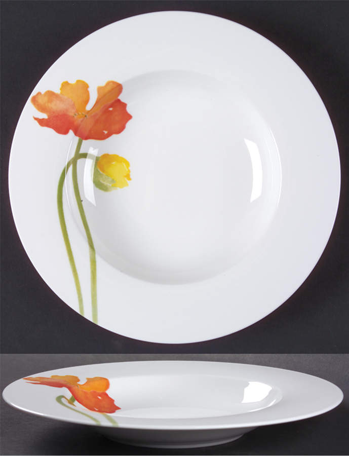 Iceland Poppies Large Rim Soup Bowl by Villeroy & Boch-1