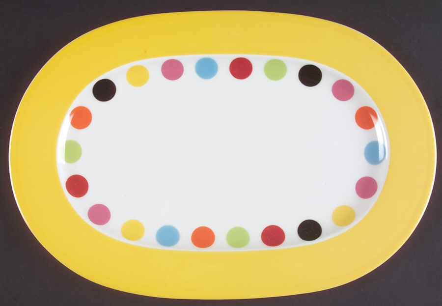 Wonderful World  (Accessory and Serving Pieces) 13" Oval Serving Platter by Villeroy & Boch-1