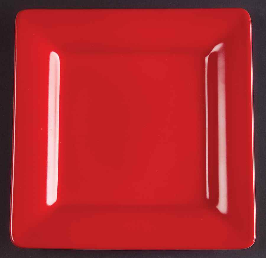 Wonderful World Red Square Bread & Butter Plate by Villeroy & Boch-1