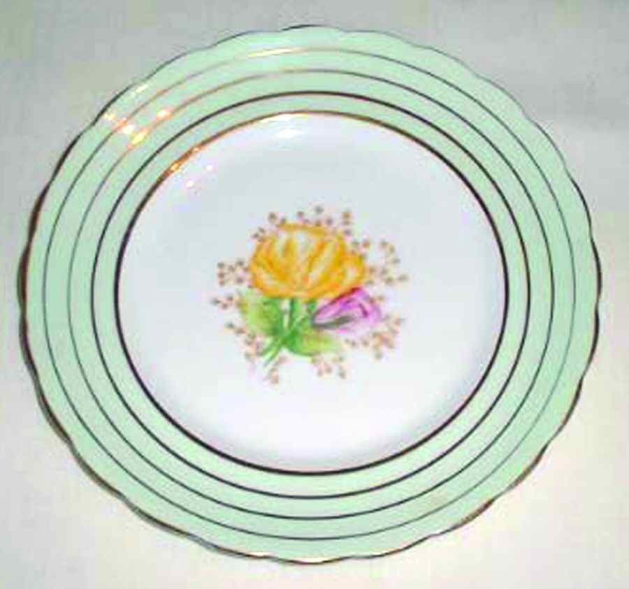 CAE40 Green Dinner Plate by Cartwright & Edwards-1