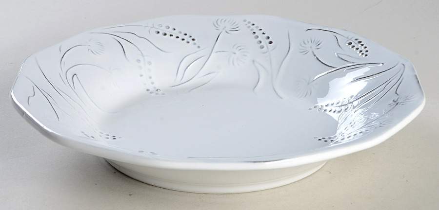 Fiori Delicati Coupe Soup Bowl by Vietri (Italy)-1