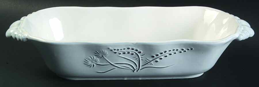Fiori Delicati 2 Quart Oval Covered Casserole No Lid by Vietri (Italy)-1