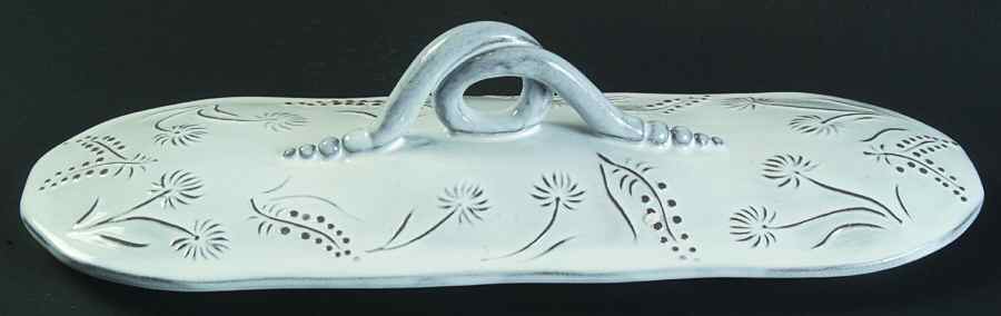 Fiori Delicati Lid for Oval Divided Server by Vietri (Italy)-1