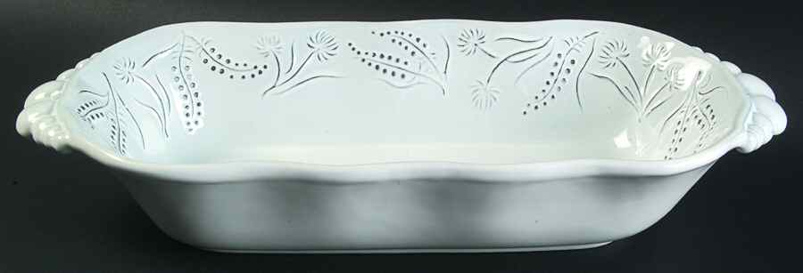 Fiori Delicati 15" Oval Baker by Vietri (Italy)-1