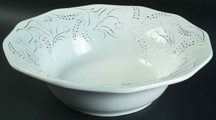 Fiori Delicati 13" Large Salad Serving Bowl by Vietri (Italy)-1
