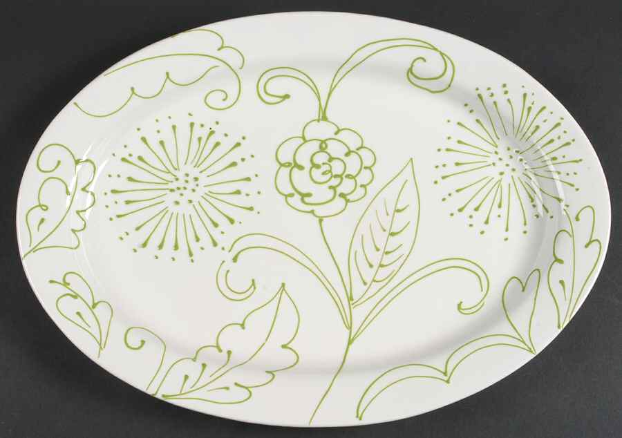 Fresco 16" Oval Serving Platter by Vietri (Italy)-1