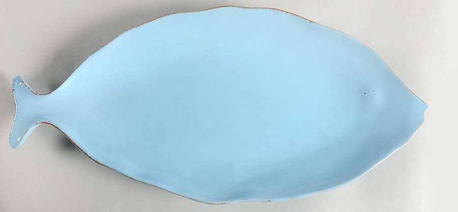 Pesce Celeste (Blue) 20" Oval Serving Platter by Vietri (Italy)-1