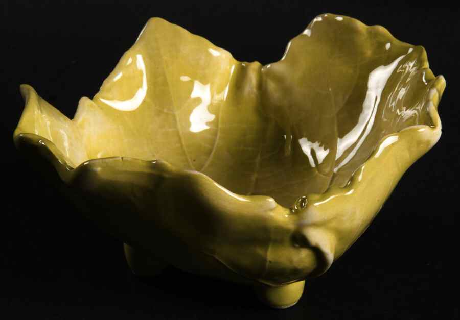 Scolpita 5" Footed Bowl by Vietri (Italy)-1