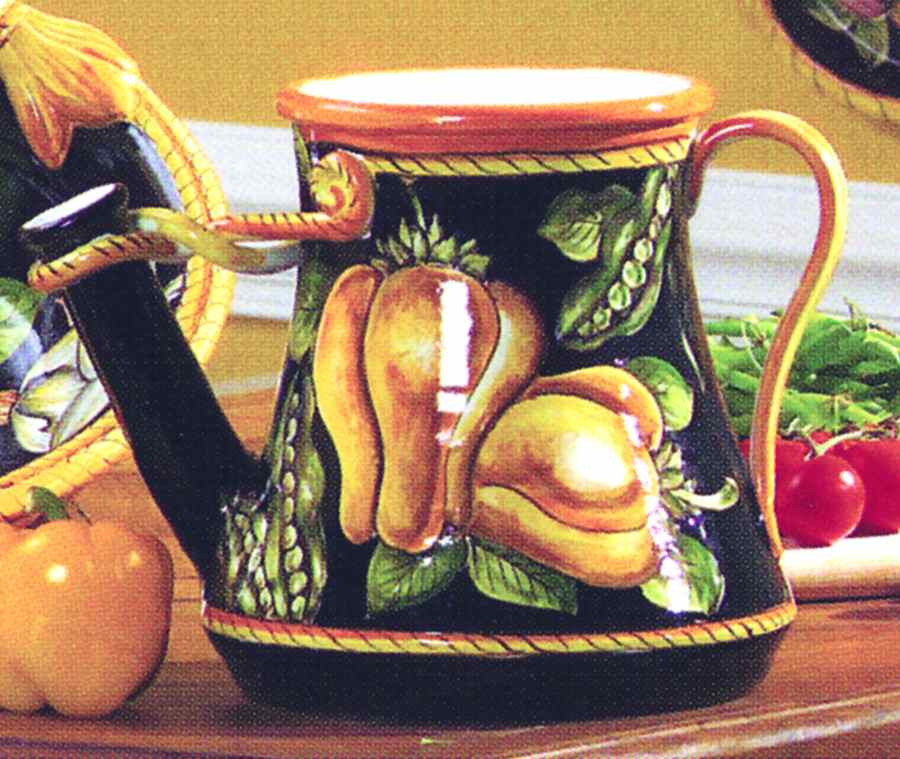 Grand Vegetables Jug by Vietri (Italy)-1
