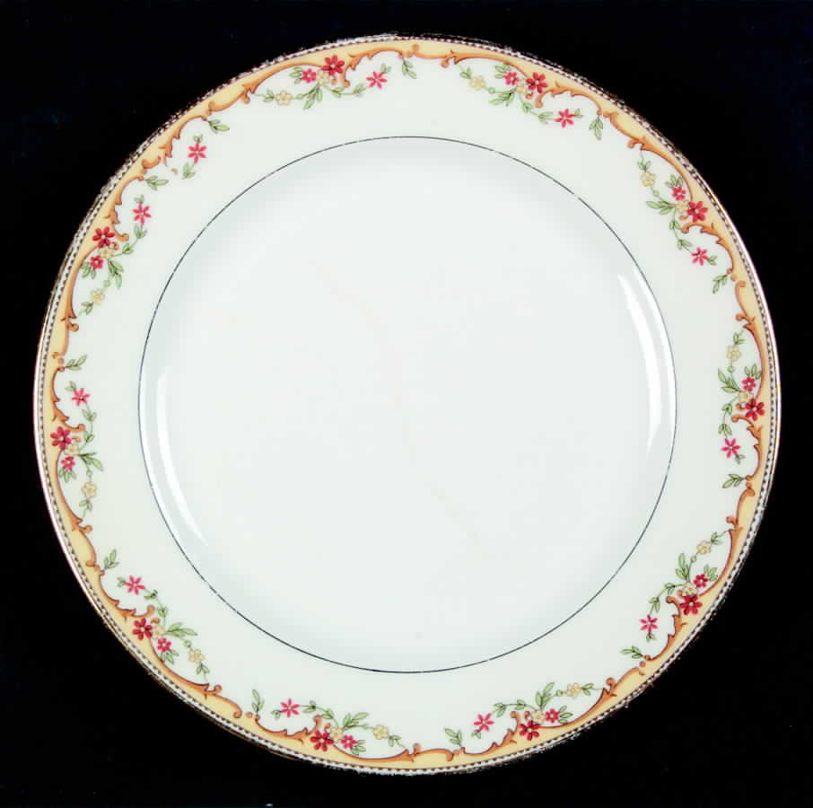 Meuse, The (Yellow, Verge) Bread & Butter Plate by Vignaud-1