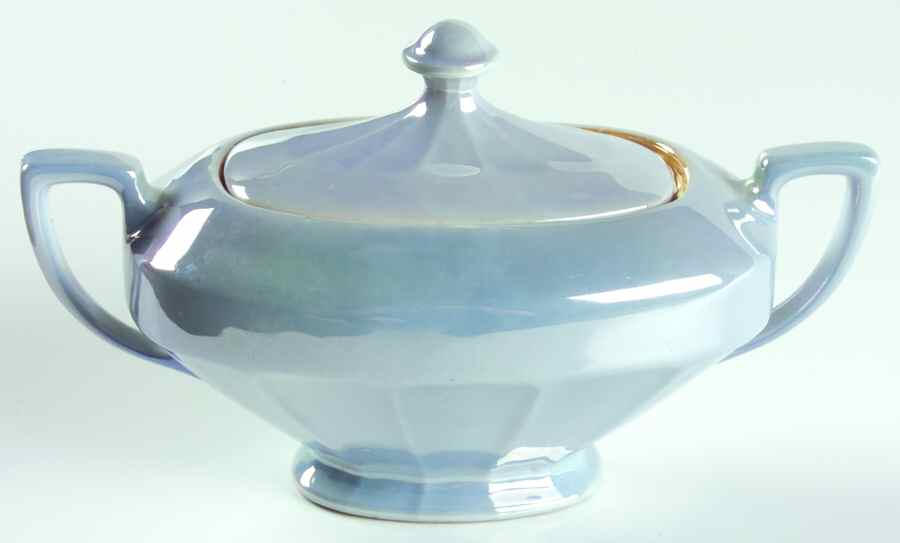 VIT256 Sugar Bowl & Lid by Victoria (Czech)-1