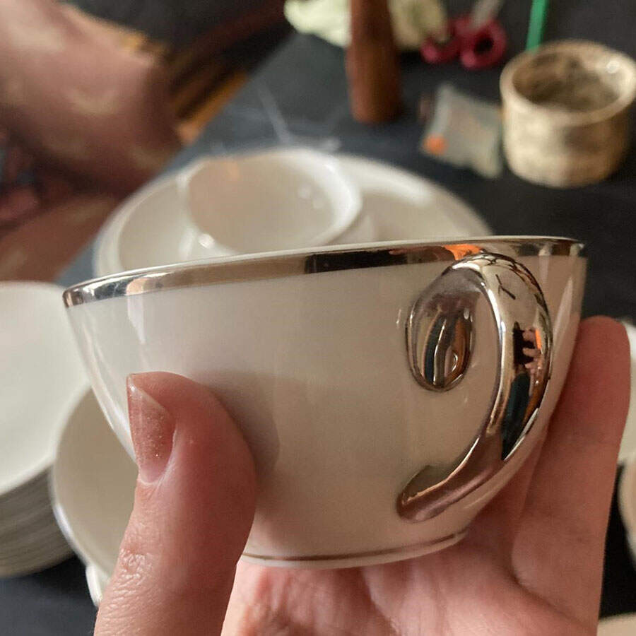 Eternal Flat Cup & Saucer Set by Vogue-1