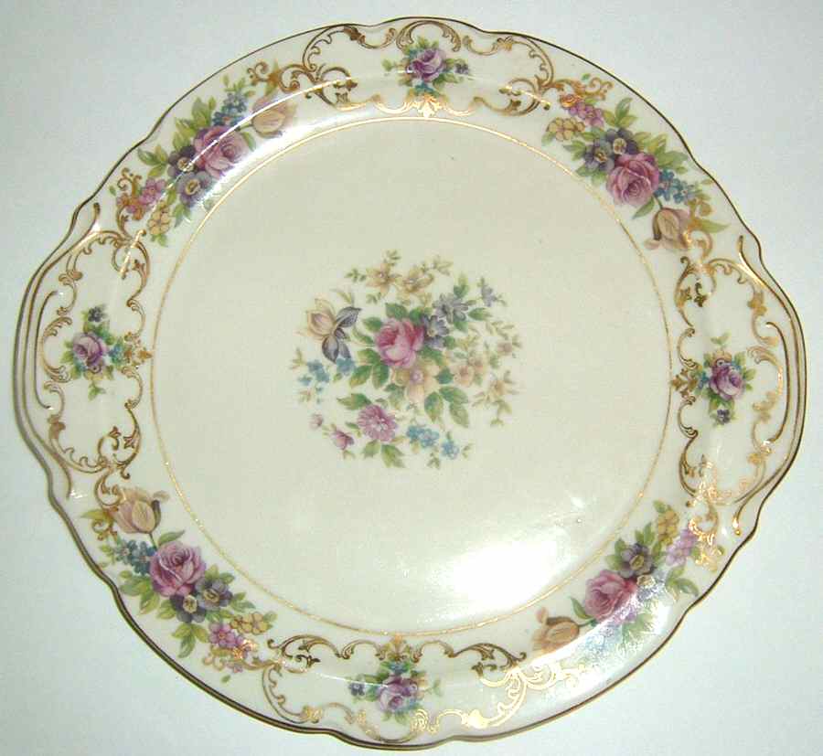 VIT261 Handled Cake Plate by Victoria (Czech)-1