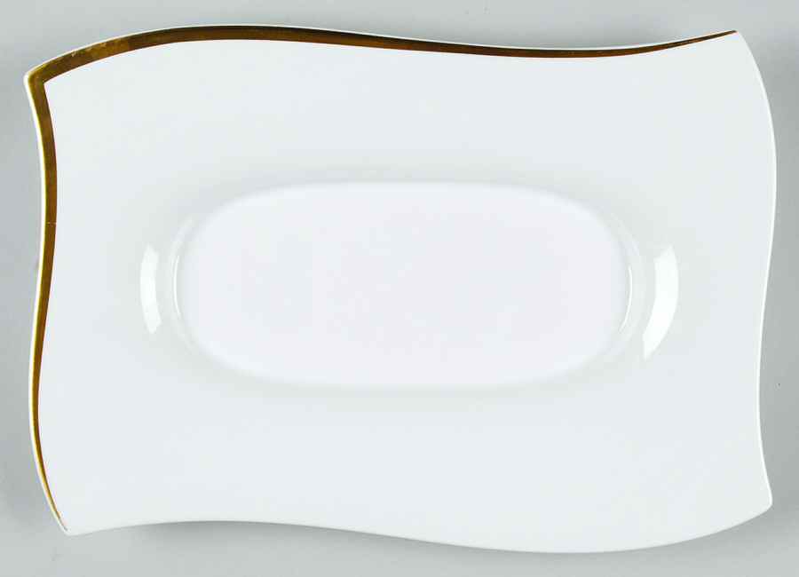 New Wave Premium Gold 12" Rectangular Serving Platter by Villeroy & Boch-1