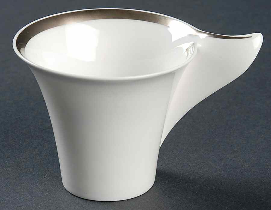 New Wave Premium Platinum Flat Demitasse Cup by Villeroy & Boch-1