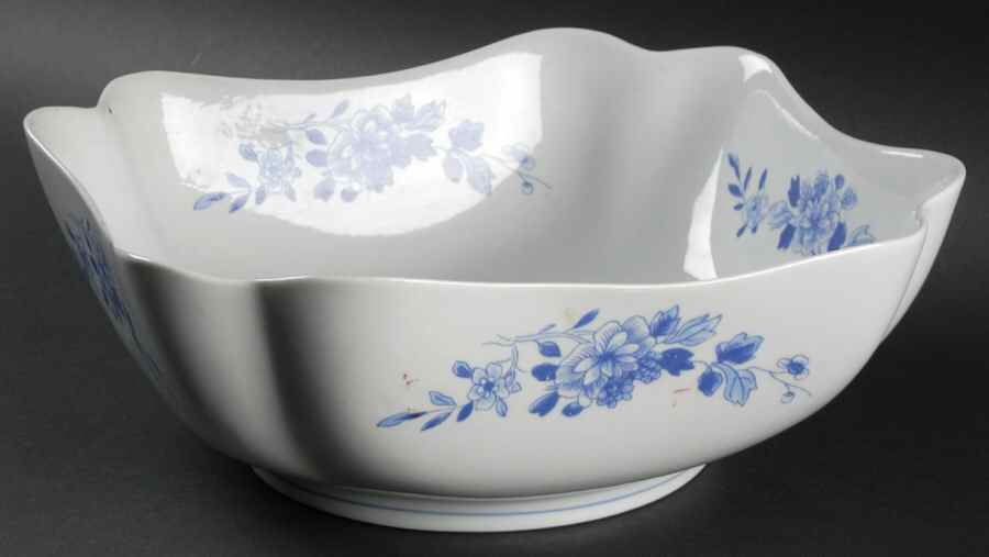 Blue Peony 9" Square Vegetable Bowl by Vista Alegre-1