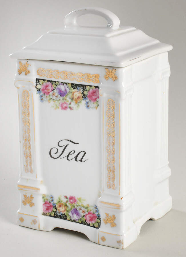 241 Tea Canister & Lid by Victoria (Czech)-1