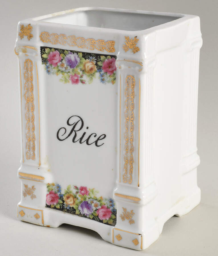 241 Rice Canister No Lid by Victoria (Czech)-1