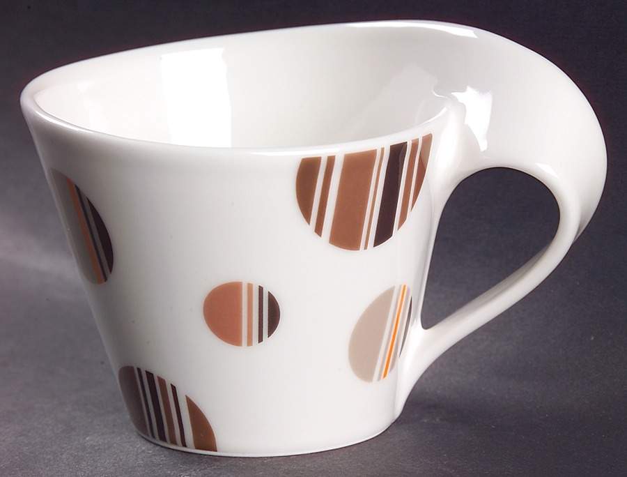 New Wave Caffe Chocolate Drops Cappucino Cup/Mug by Villeroy & Boch-1