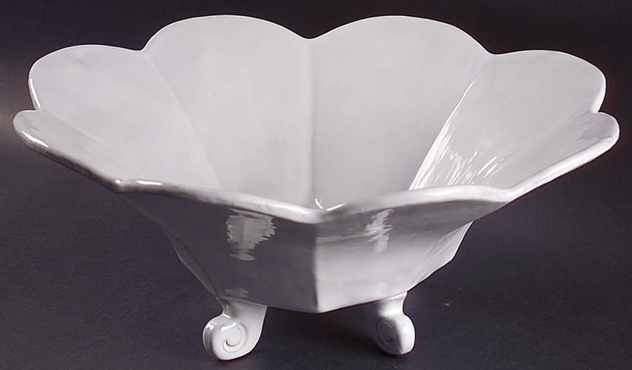 Incanto 15" 4 Toed Scalloped Bowl by Vietri (Italy)-1