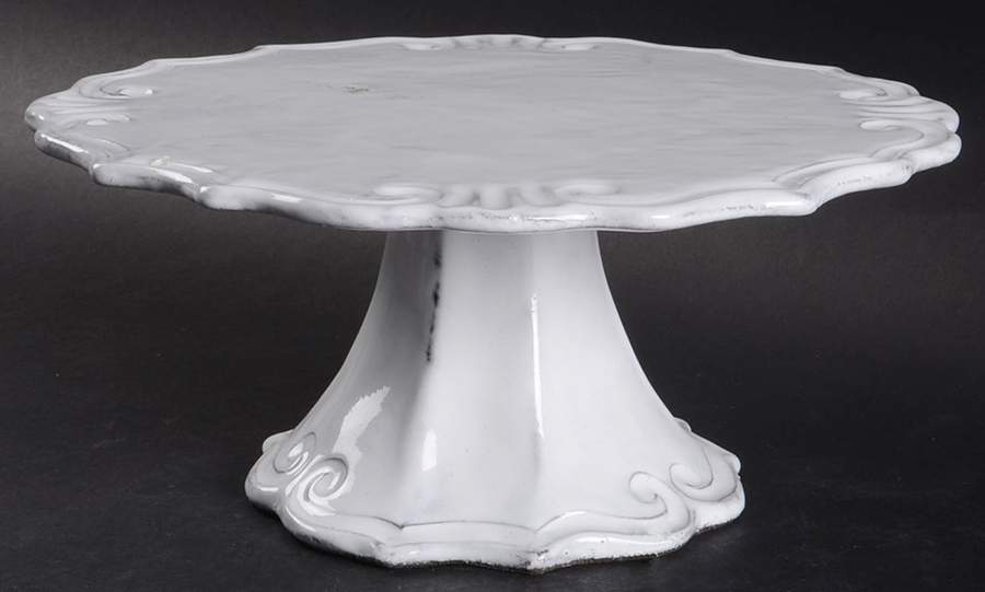 Incanto 9" Diameter Pedestal Cake Stand by Vietri (Italy)-1