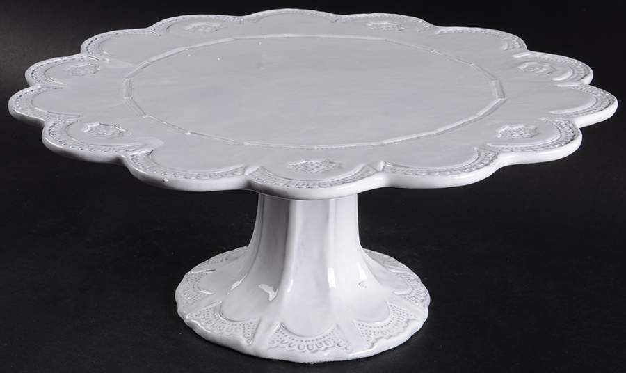 Incanto 13" Diameter Pedestal Cake Stand by Vietri (Italy)-1