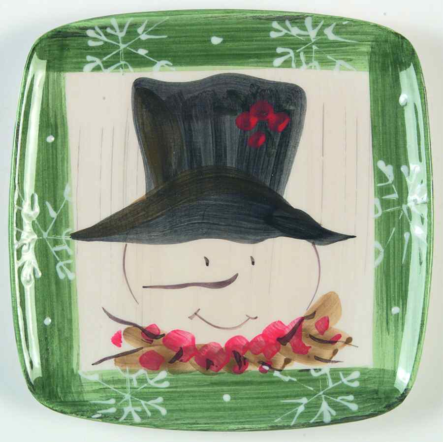 Snow Day Canape Plate by Vietri (Italy)-1