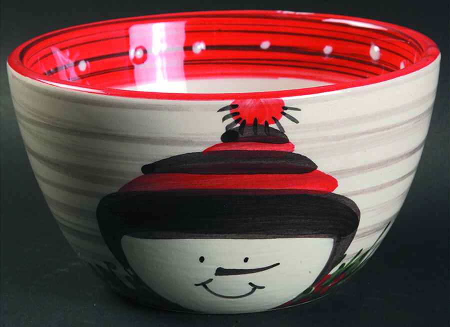Snow Day Coupe Cereal Bowl by Vietri (Italy)-1