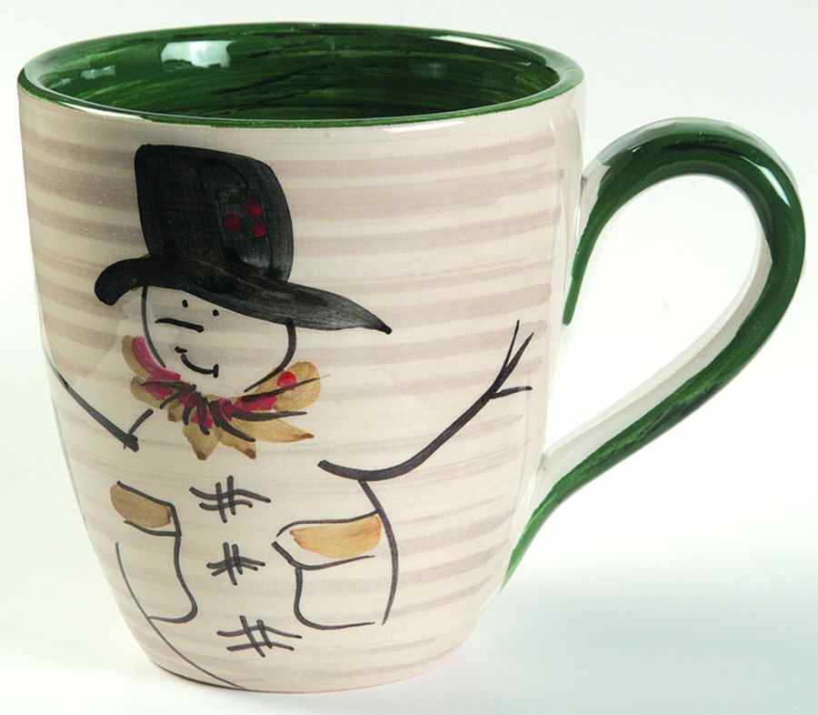 Snow Day Mug by Vietri (Italy)-1