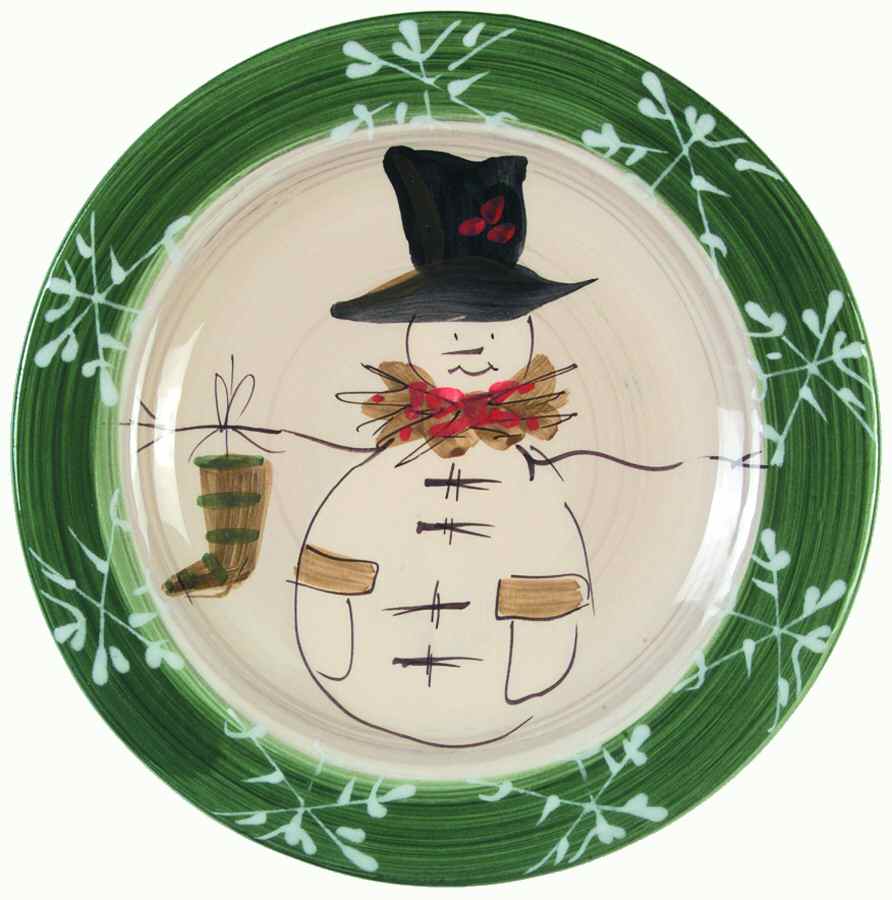 Snow Day Salad Plate by Vietri (Italy)-1
