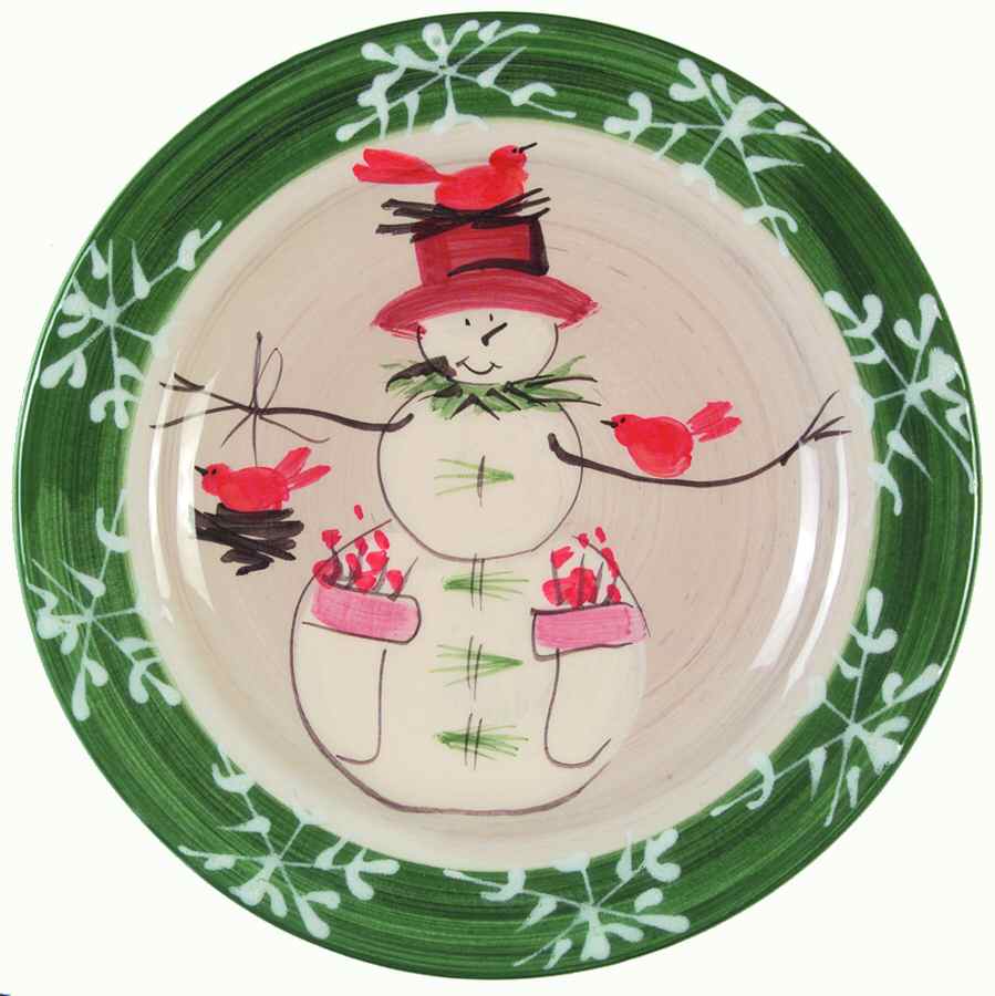 Snow Day Salad Plate by Vietri (Italy)-1