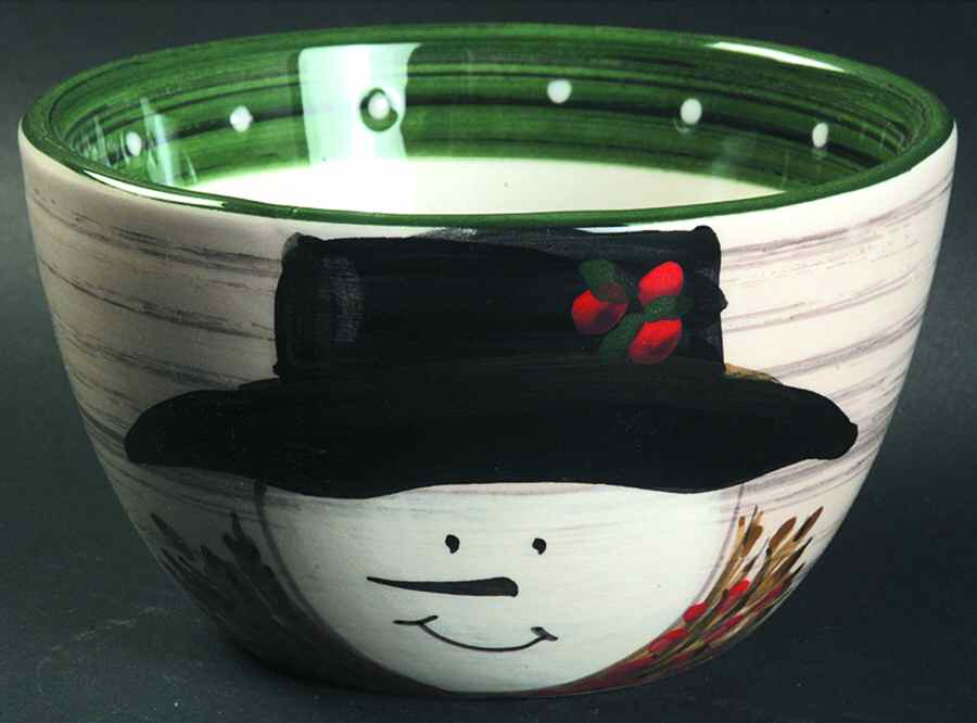 Snow Day Coupe Cereal Bowl by Vietri (Italy)-1