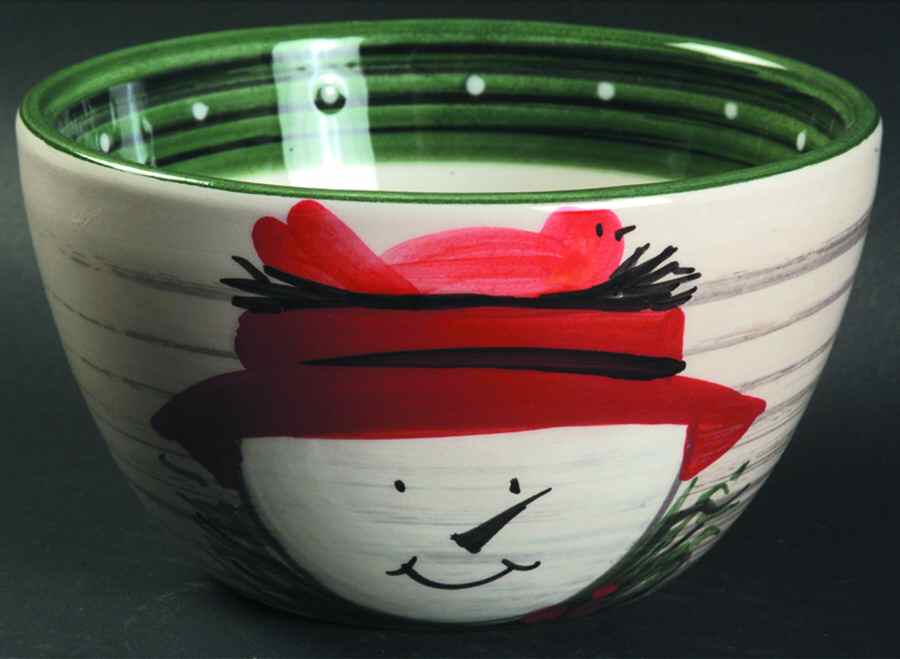 Snow Day Coupe Cereal Bowl by Vietri (Italy)-1