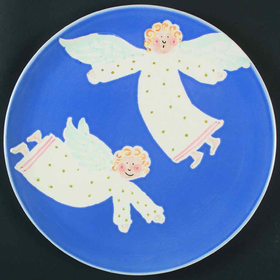Angels 13" Chop Plate (Round Platter) by Vietri (Italy)-1
