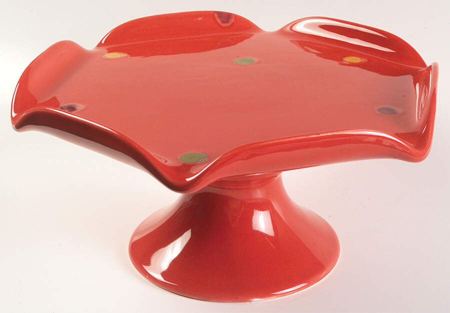 Pallini Holiday 11" Diameter Pedestal Cake Stand by Vietri (Italy)-1
