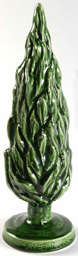 Cypress 10" Figural Tree by Vietri (Italy)-1