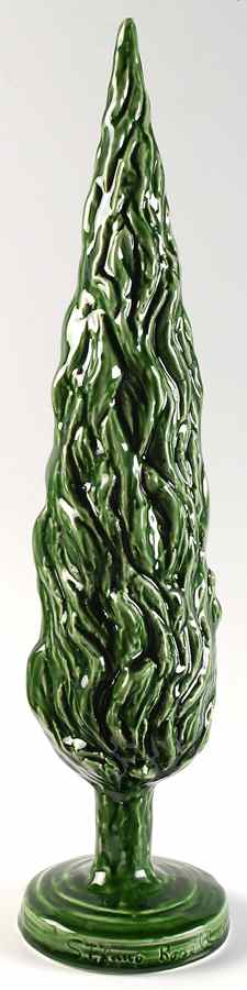 Cypress 19" Figural Tree by Vietri (Italy)-1