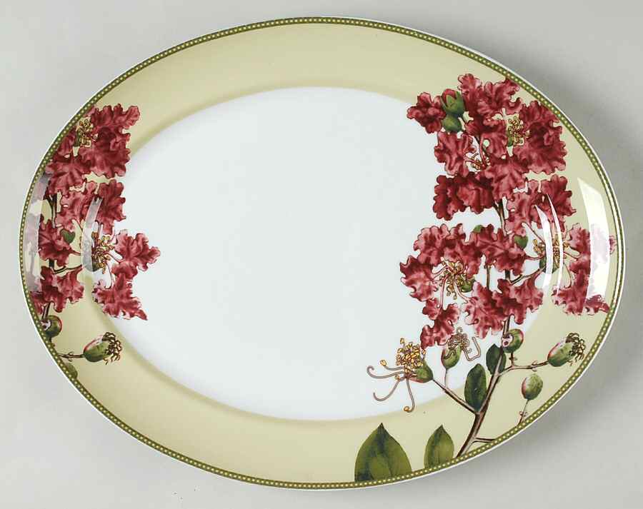 Summer Bough 14" Oval Serving Platter by Vista Alegre-1