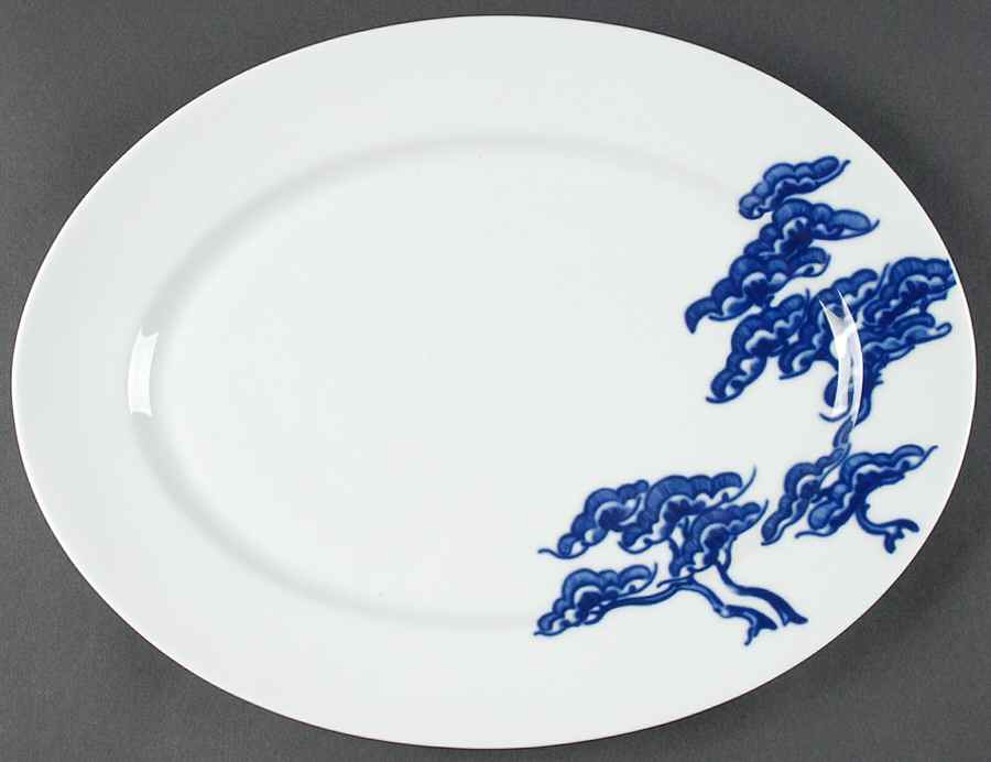 Kabuki 14" Oval Serving Platter by Vista Alegre-1