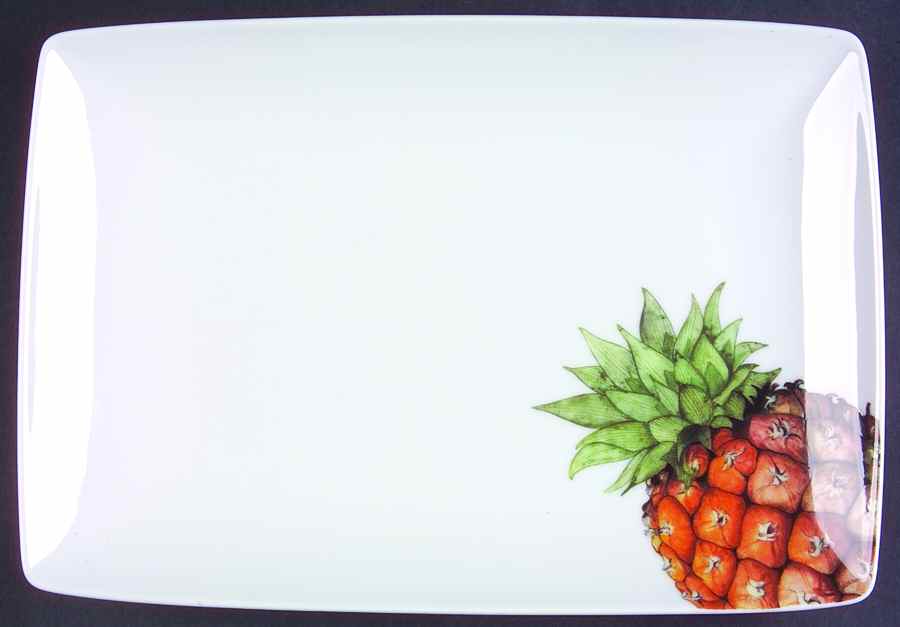 Tropics Pineapple 10" Rectangular Serving Platter by Vista Alegre-1