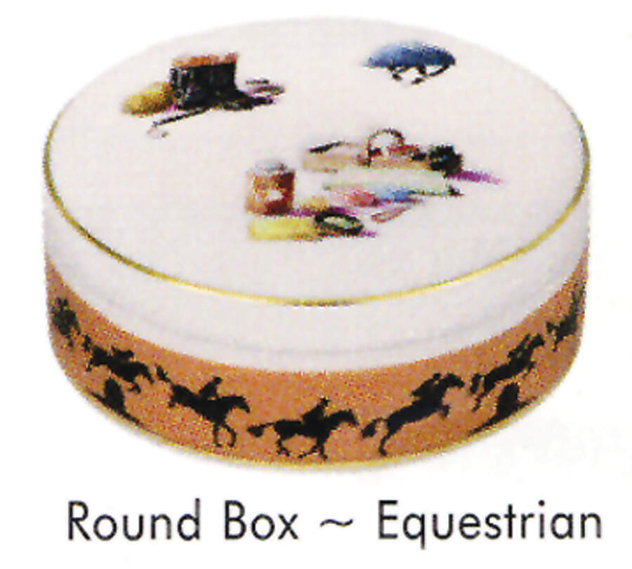 Sport Equestrian Round Box & Lid by Vista Alegre-1