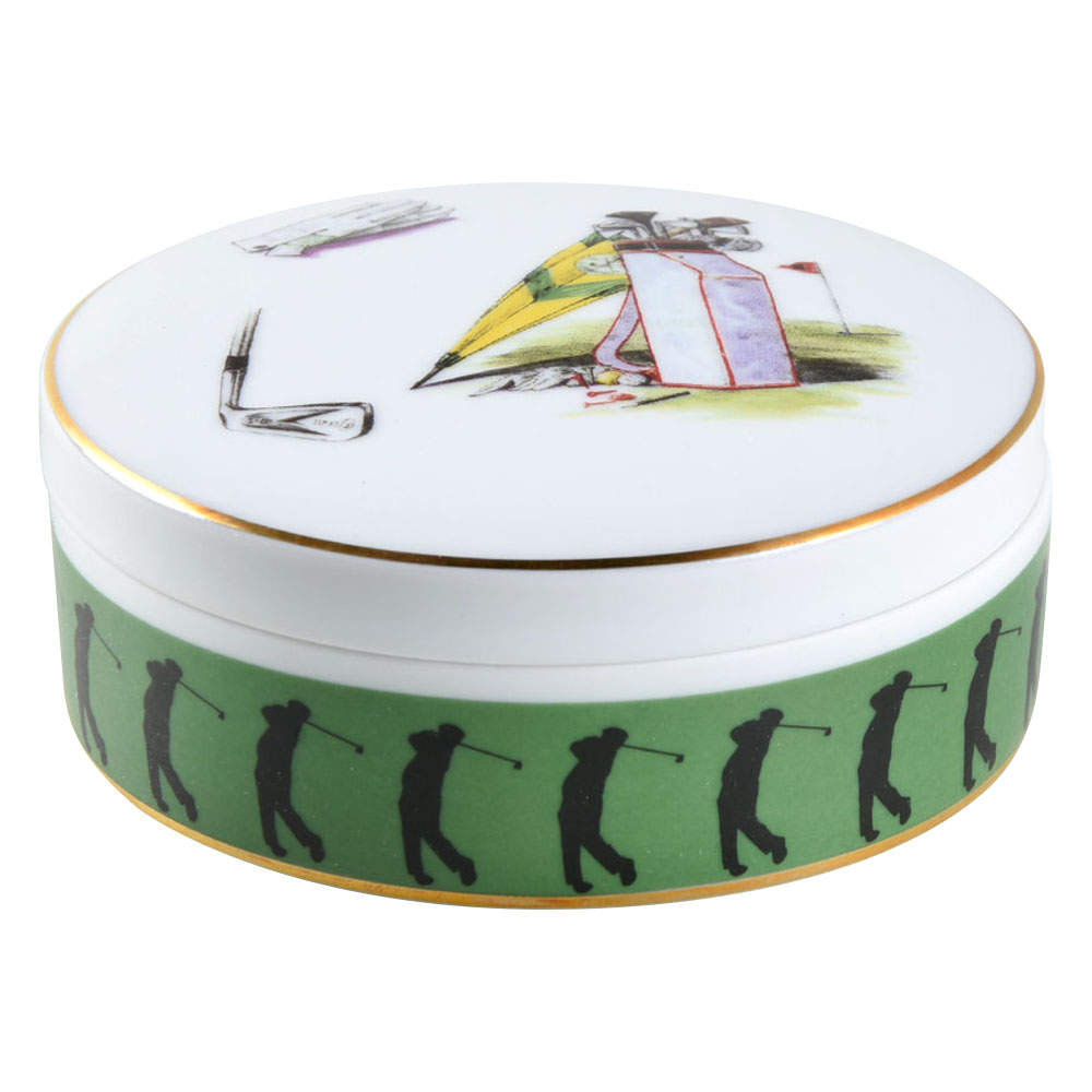 Sport Golf Round Box & Lid by Vista Alegre-1