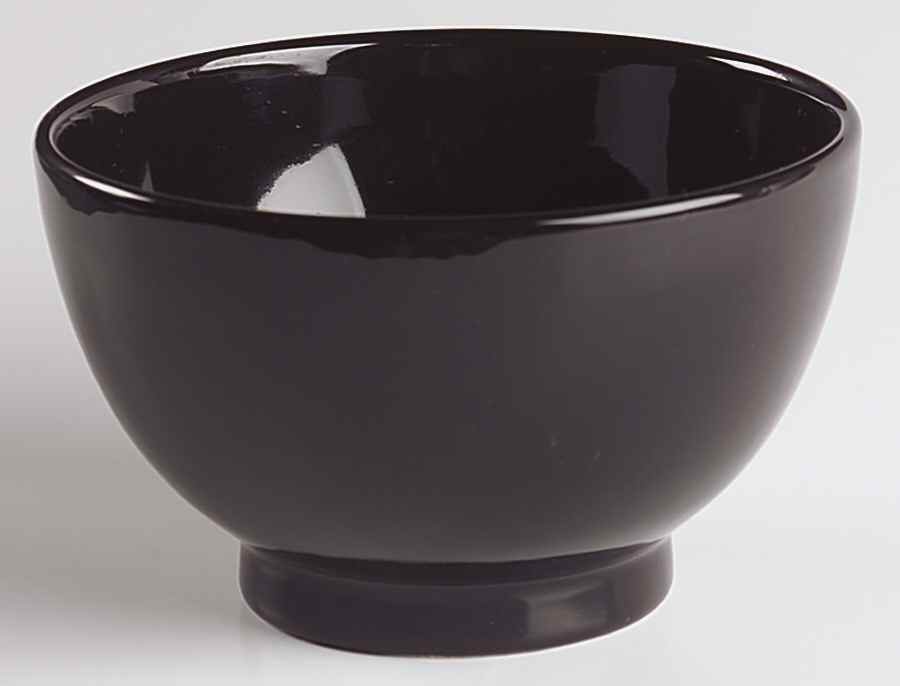 Impact Black 5" Footed Bowl by Vista Alegre-1