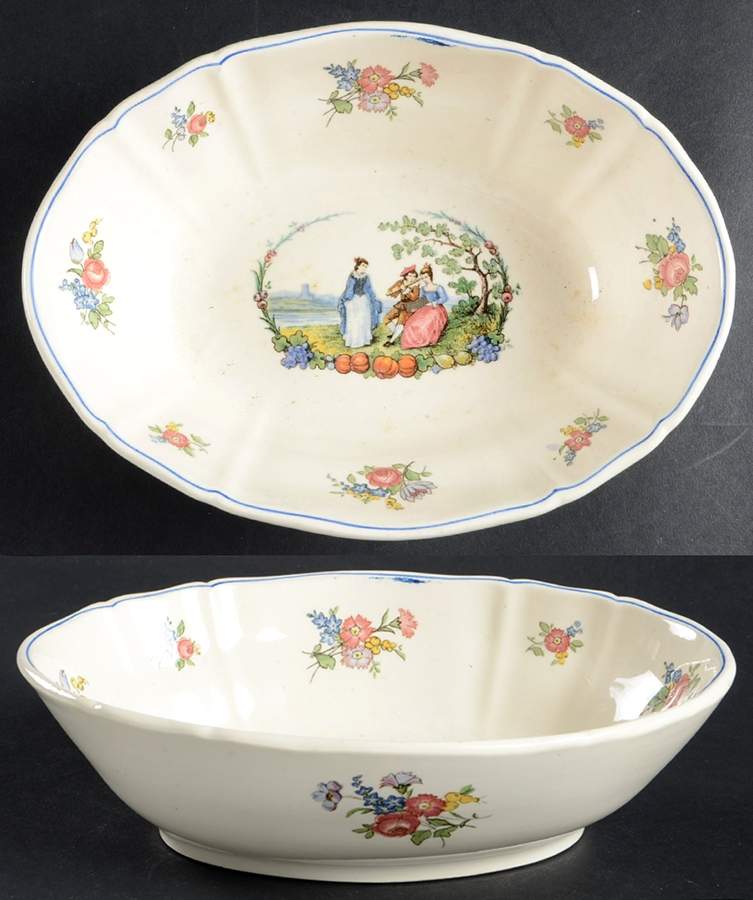 Watteau 8" Oval Vegetable Bowl by Villeroy & Boch-1