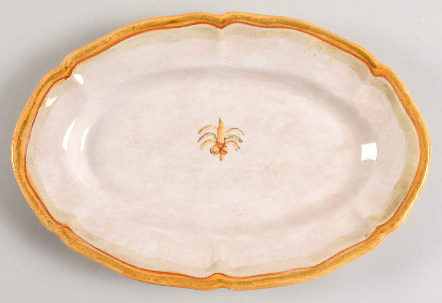 Contrada 10" Oval Serving Platter by Vietri (Italy)-1