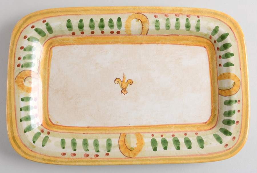 Contrada Rectangular Wall Plate by Vietri (Italy)-1