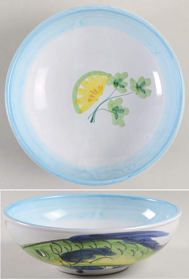 Vista del Mare 7" Soup/Pasta Bowl by Vietri (Italy)-1