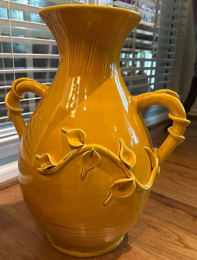Tuscan Garden 18" Handled Floor Vase by Vietri (Italy)-1