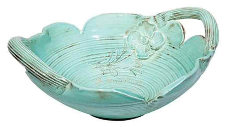 Tuscan Garden Round Handled Bowl by Vietri (Italy)-1