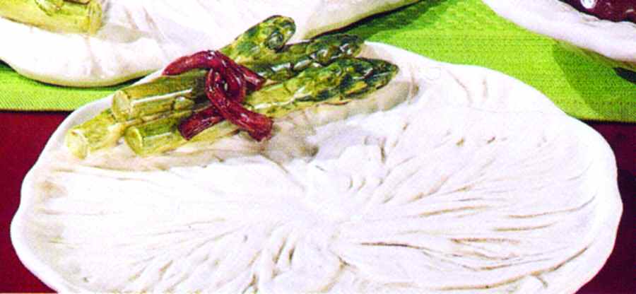 Asparagus Hors d'Oeuvre Tray by Vietri (Italy)-1